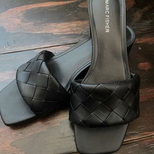 Marc Fisher Casper Black Heel Sandal